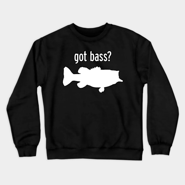 GOT BASS? LARGEMOUTH Crewneck Sweatshirt by officegeekshop